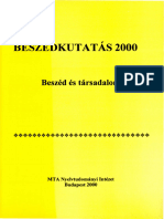 Beszedkutatas - 2000 - MTA Nyelvtudományi Intézet
