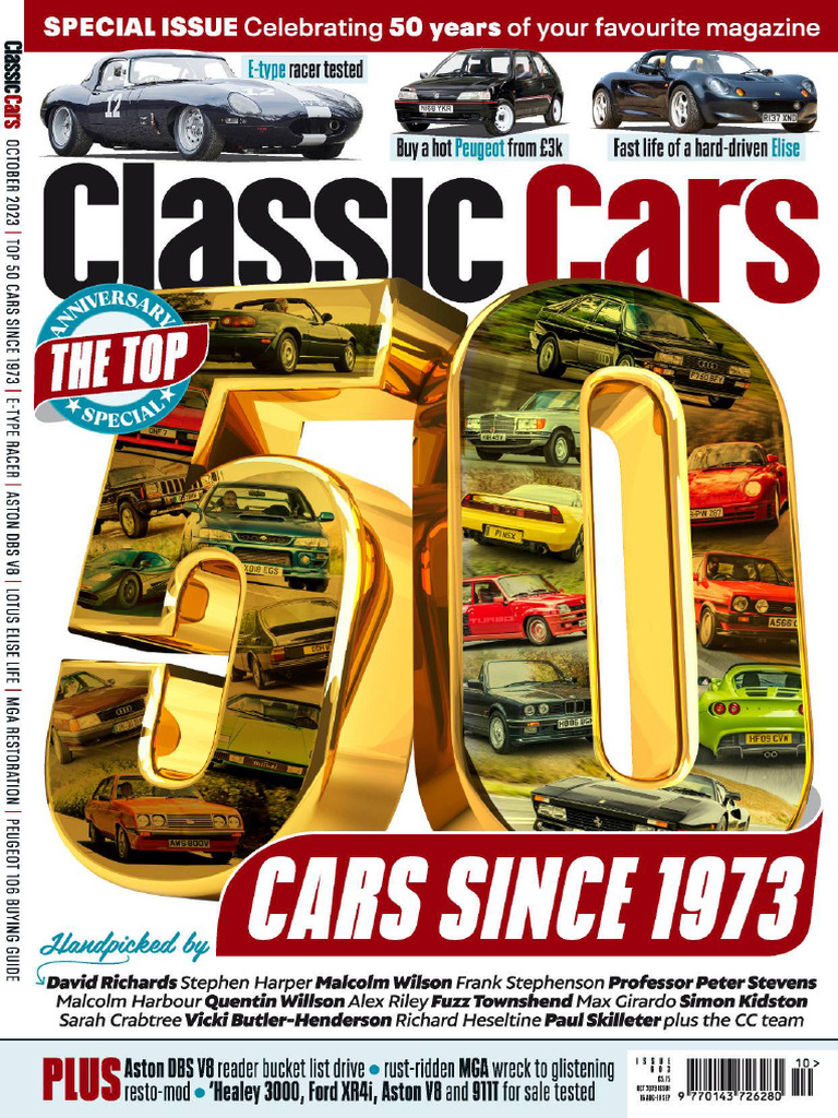 Classic Cars - October 2023 Opt | PDF | Steering | V8 Engine