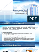 W1 PemrogramanWeb Introduction To PHP