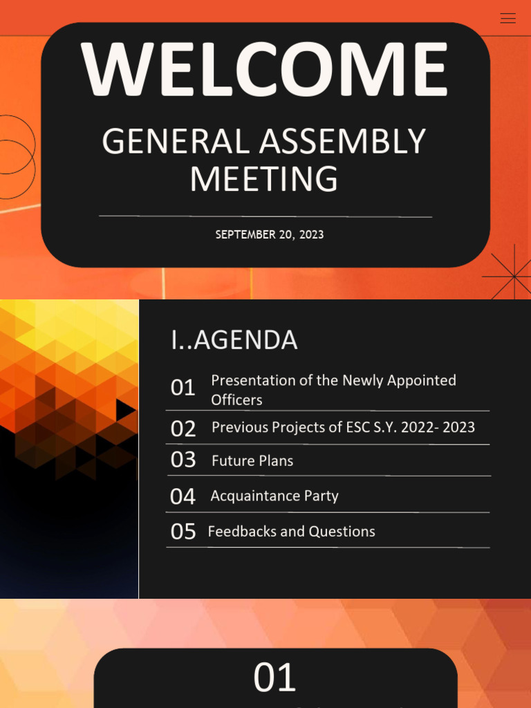 General assembly meeting pdf
