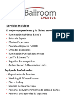 Propuesta Ballroom Eventos