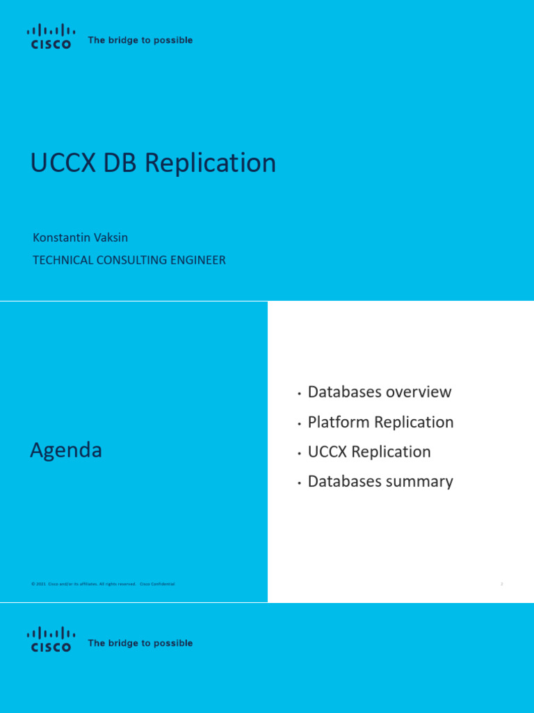 UCCX Database Replication Overview | PDF | Databases | Replication ...