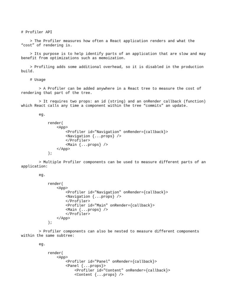 Profiler api download free pdf software information technology