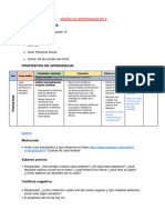 Sesión de Aprendizaje #6 PS