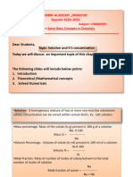 CHemistry Class 11 Lecture 2 (Concentration)