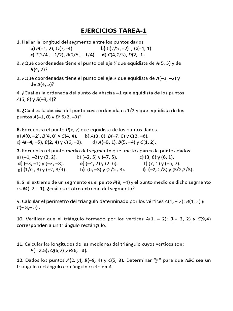 Ejercicios 1 | PDF