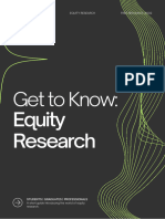Career Guides - Equity Research