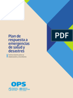 Plan de Repuesta de Salud en Desastres