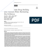Bisphosphonate Drug Holiday and Fracture Risk Reviewing The Evidence
