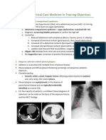 Pulmonary and Critical Care Medicine In-Training Objectives