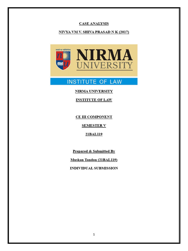 21bal119 Case Analysis Family Law | PDF