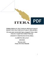 Perbandingan Tes Vo2max Menggunakan Bleep Test Dan Menggunakan Treadmill