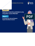 Modul 6. Bagaimana Melaporkan Pembelajaran Yang Menguatkan Transisi PAUD-SD