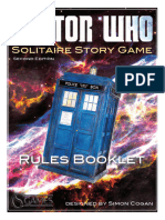 Doctor Who Solitary Story Game - New - Rules - Book - (Nov - 18)