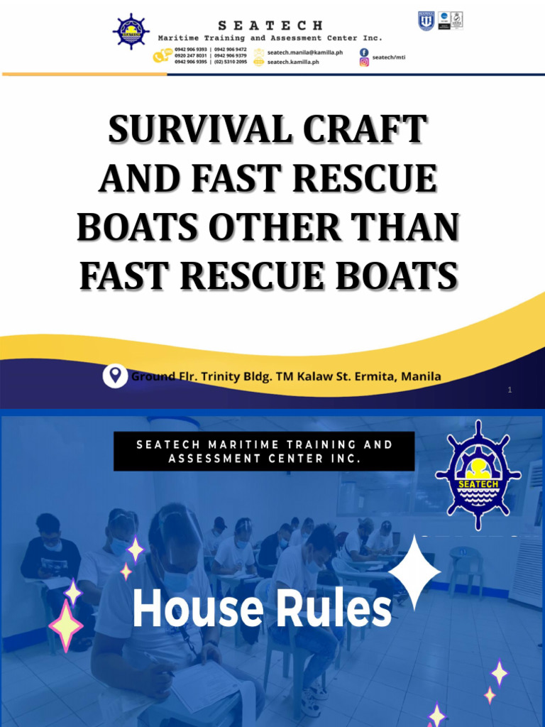 Survival Craft and Fast Rescue Boats Other Than Fast Rescue Boats | PDF