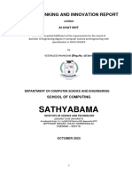 Sathyabama: Design Thinking and Innovation Report