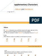 Hiragana Diacritics and Digraphs