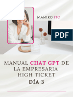 Manual Chat GPT de La Empresaria High Ticket - (Dia 3)