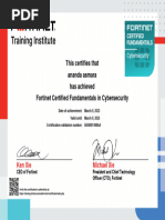 Fortinet Certified Fundamentals in Cybersecurity