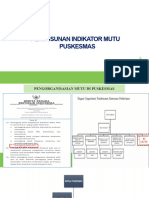 Penyusunan Indikator Mutu Puskesmas