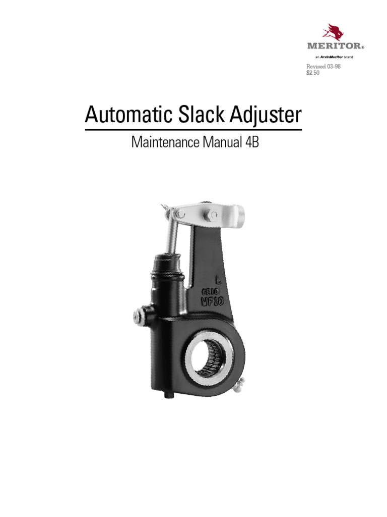 Rockwell Maintenance Manual 4B Auto Slack Adjuster 1998 PDF