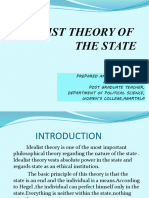 PLSH 1st Sem-IDEALIST THEORY OF STATE