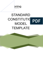 Standard Constitution Model Template 2