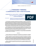 2.autoridades Y Personal: 2.1.nombramientos, Ceses Y Otras Situaciones