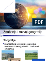 Značenje I Razvoj Geografije