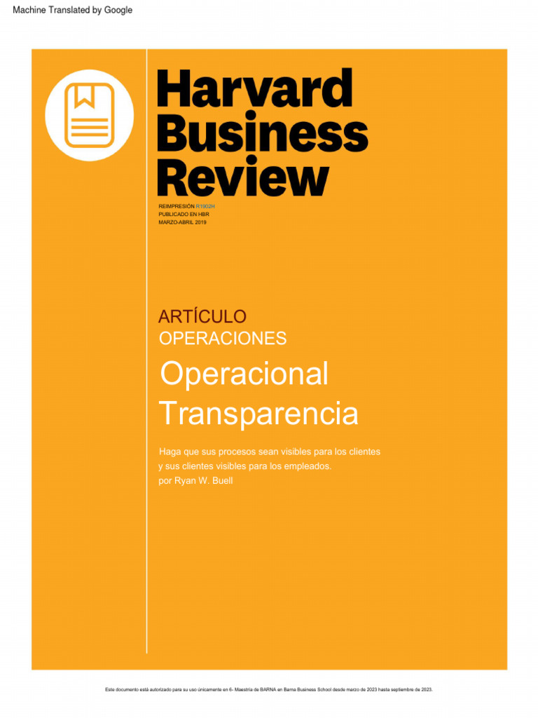 05 - NT - R1902H-PDF-ENG-Operational Transparency | PDF | Agencia de ...