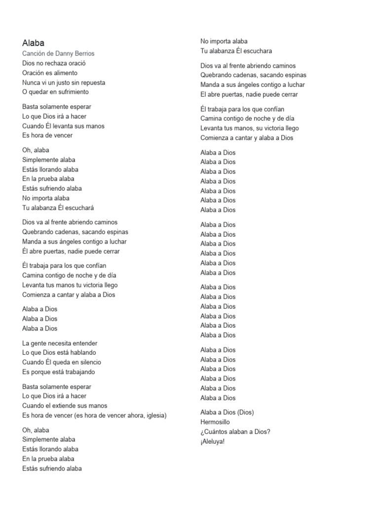 Danny Berrios Letras | PDF | Amor | Dios