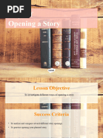 Ways of Opening A Story PowerPoint