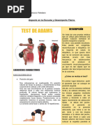 Test de Adams para detectar escoliosis | PDF | Escoliosis ...
