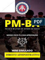 Mini Simulado PMBA - Direito Administrativo 02 - HD CURSOS