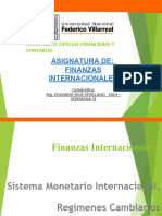 Sistema Monetario Internacional. Regímenes Cambiarios