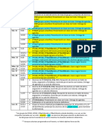 Calendario 7 - 14 de Septiembre 2020 - Alumnos