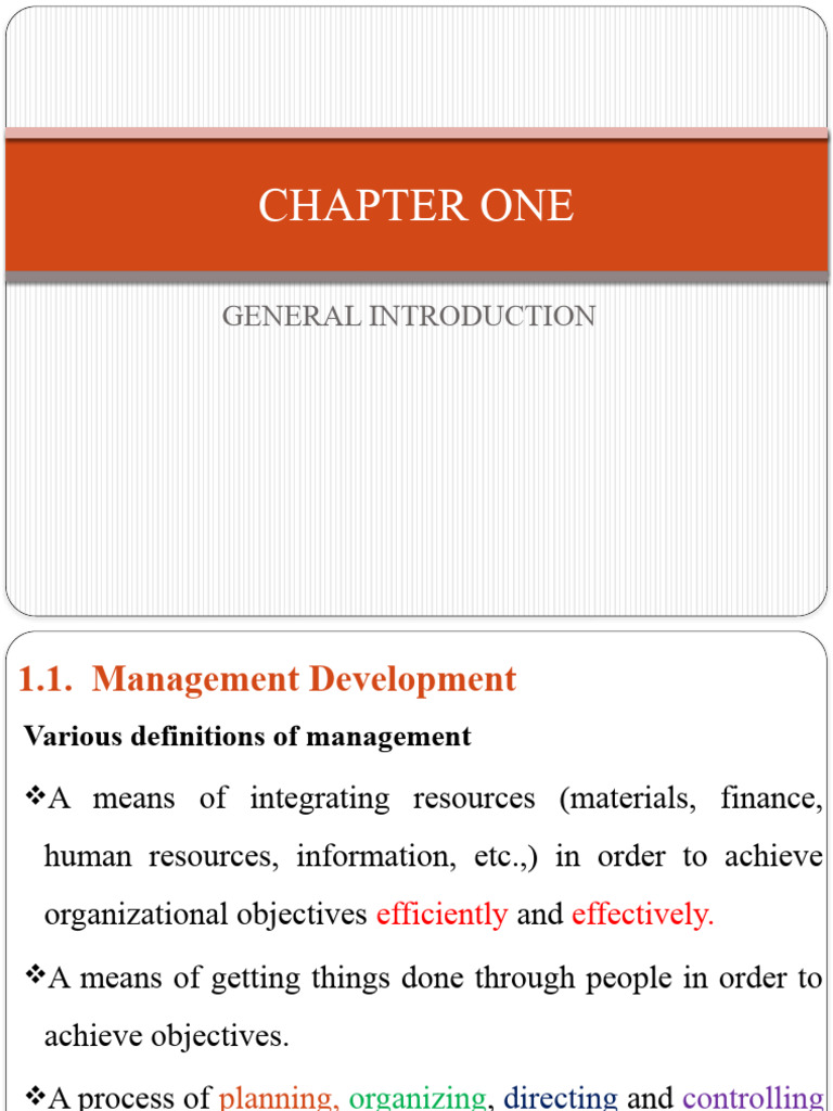 1.4 General Managment Principles | PDF | Information | Business