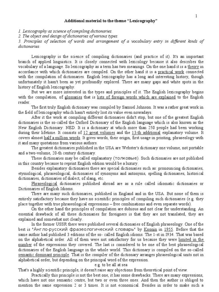 Lexicography, in english teaching image