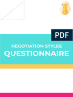 Negotiation Styles Questionnaire