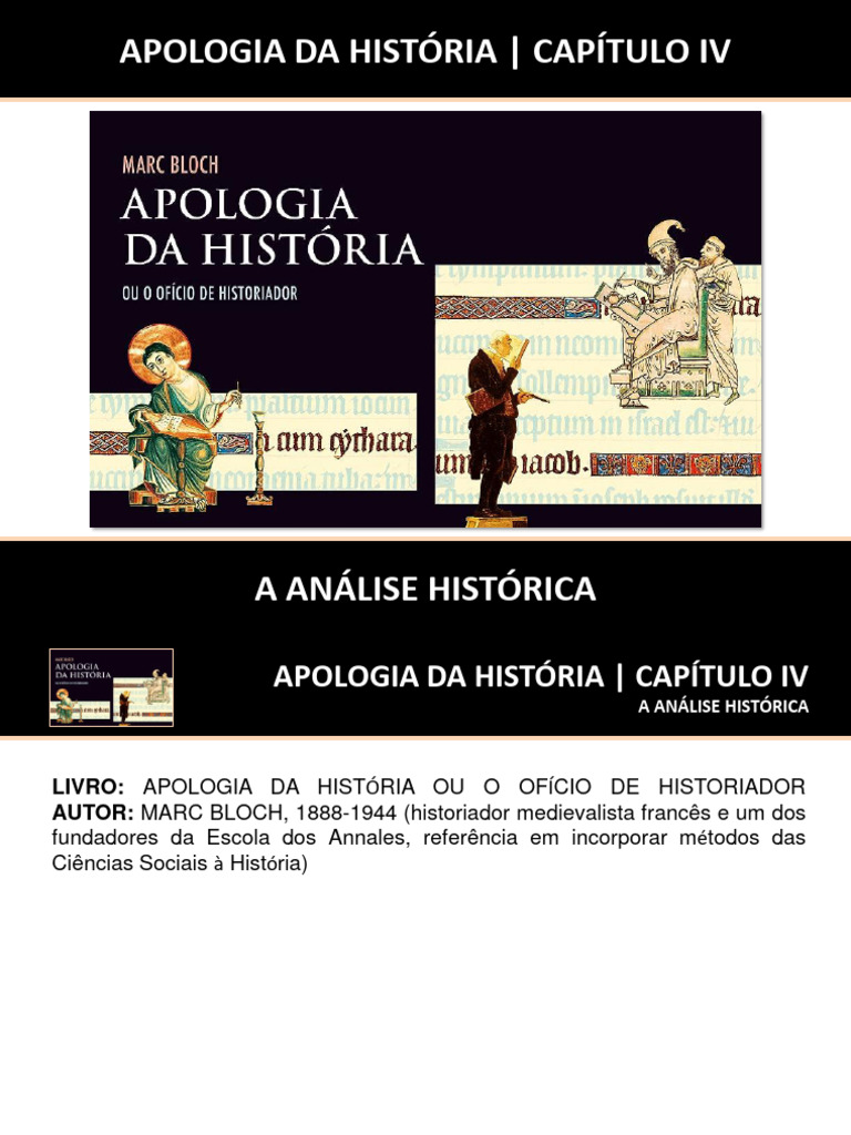 APRESENTAÇÃO - RESUMO TEXTO - APOLOGIA DA HISTÓRIA | PDF | Science