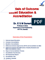 Outcome Based Education Accreditation Overview