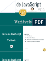 JavaScript 04 Variaveis - TiposDeDados