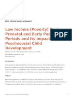 Low Income Poverty During Prenatal and Early Postnatal