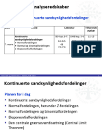 Lektion 5 2023 Kontinuerte Sandsynlighedsfordelinger