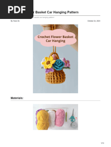 Flower Basket Car Hanging