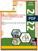 Plan Anual de Seguridad y Salud en El Trabajo - Jean Piaget