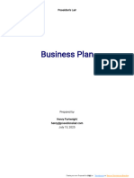 Business Plan Template