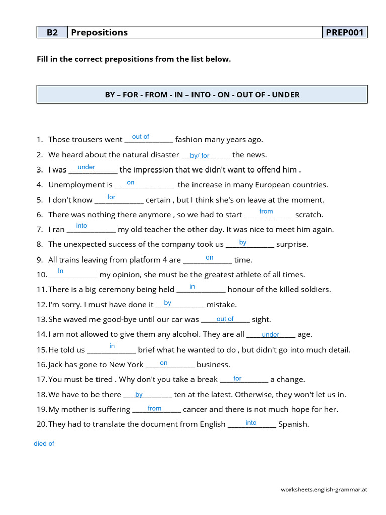 Prep001 Prepositions Pdf