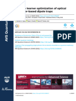 Machine Learner Optimization of Optical Nanofiber-Based Dipole Traps - R K Gupta - A D Tranter - P K Lam - S Nic-Chormaic - AVS Quant Sci