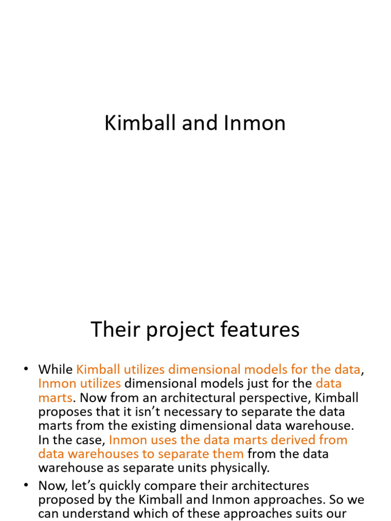 Kimball and Inmon PDF